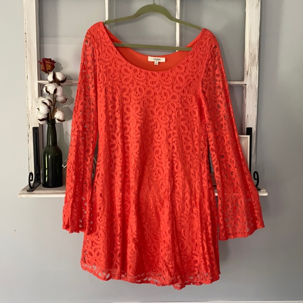Women’s umgee coral lace dress